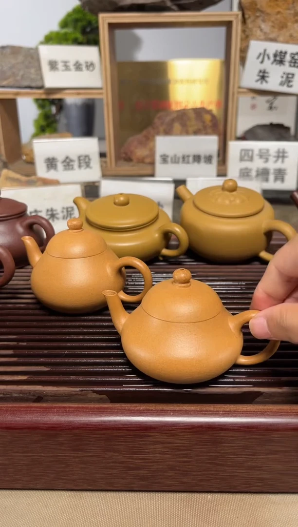 茶壶紫砂小**干黄金段小梨形