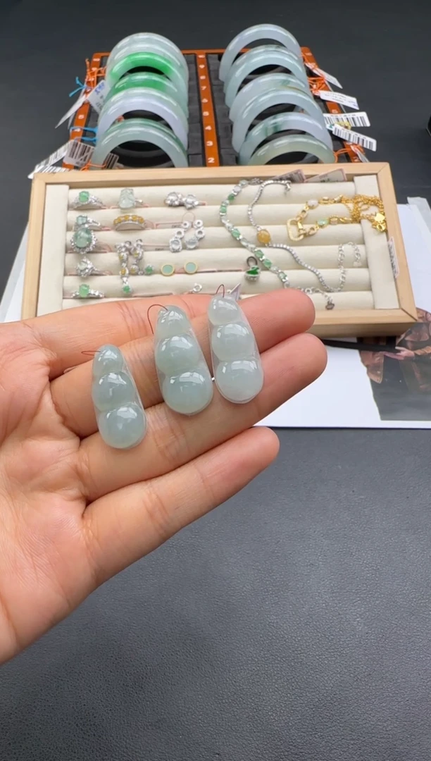 未镶嵌挂件翡翠1121XB08多样性发1