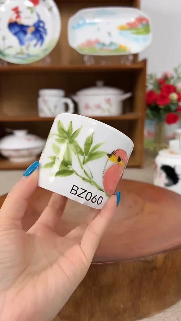 摆件景德镇手工手绘陶瓷