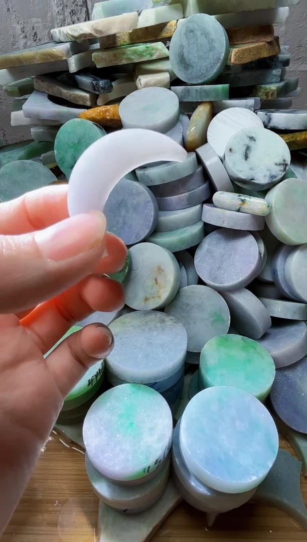 裸石翡翠天然翡翠A货古 南 005