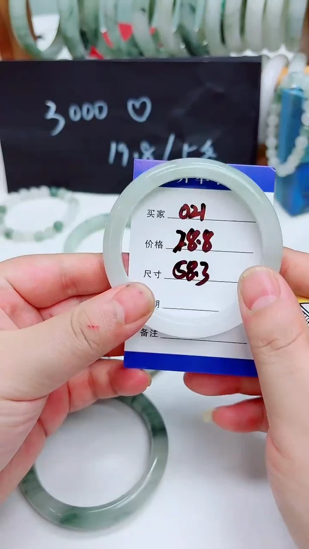 未镶嵌手镯石英质玉天山翠手镯021