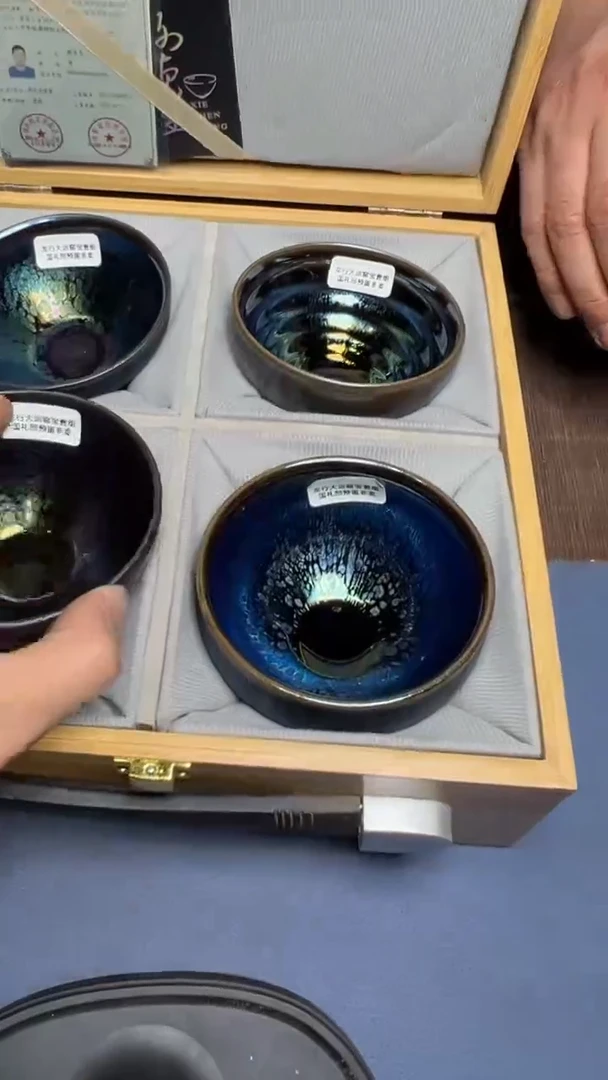 【闪购商品】茶盏名家谢贞生建盏（带证书礼盒）