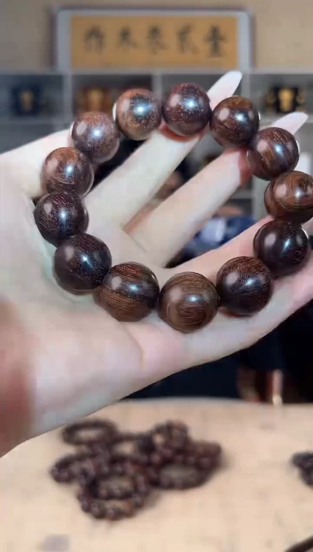 黄花梨/降香黄檀1.8 圆珠单圈手串