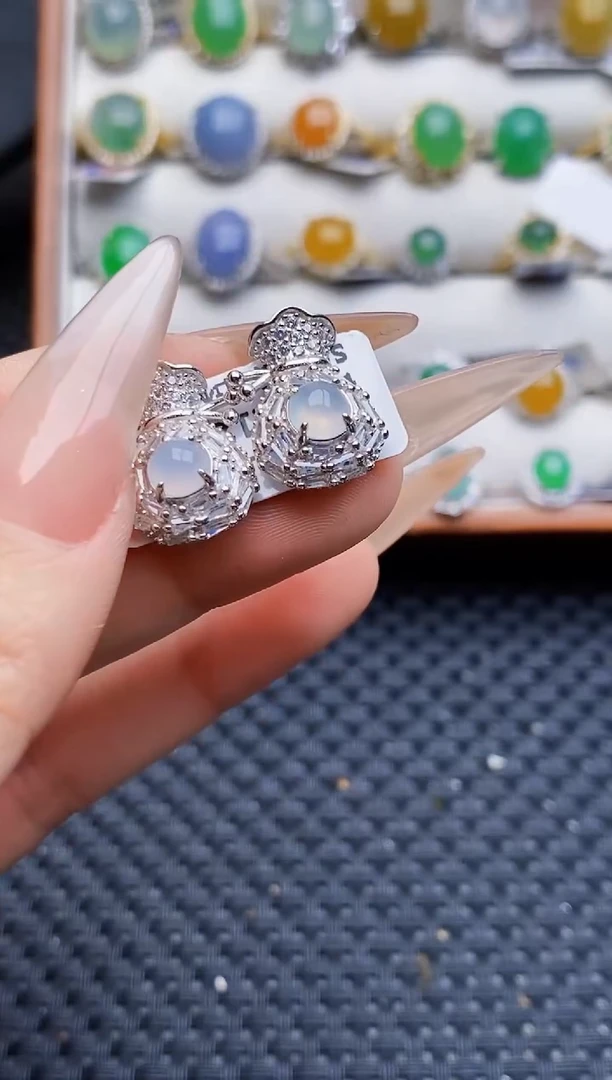 银S925镶嵌戒指翡翠2579