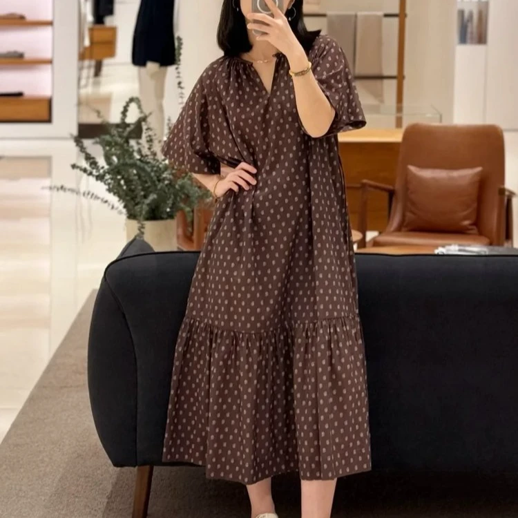 ZYL 腰果花长款连衣裙   G1396