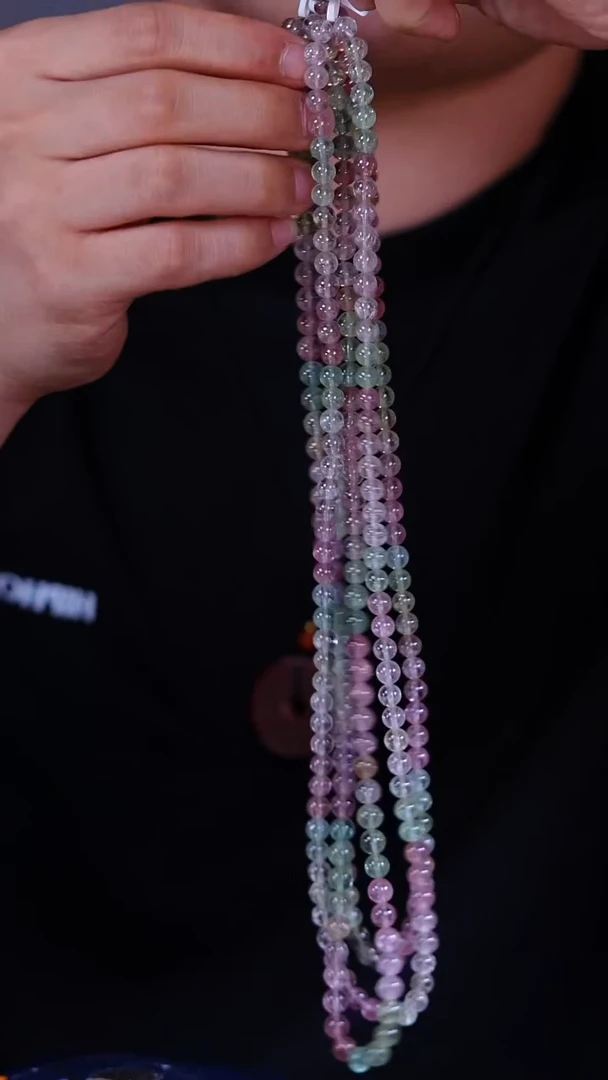 未镶嵌冰淇淋碧玺多圈6mm碧玺A005-多样性发其一