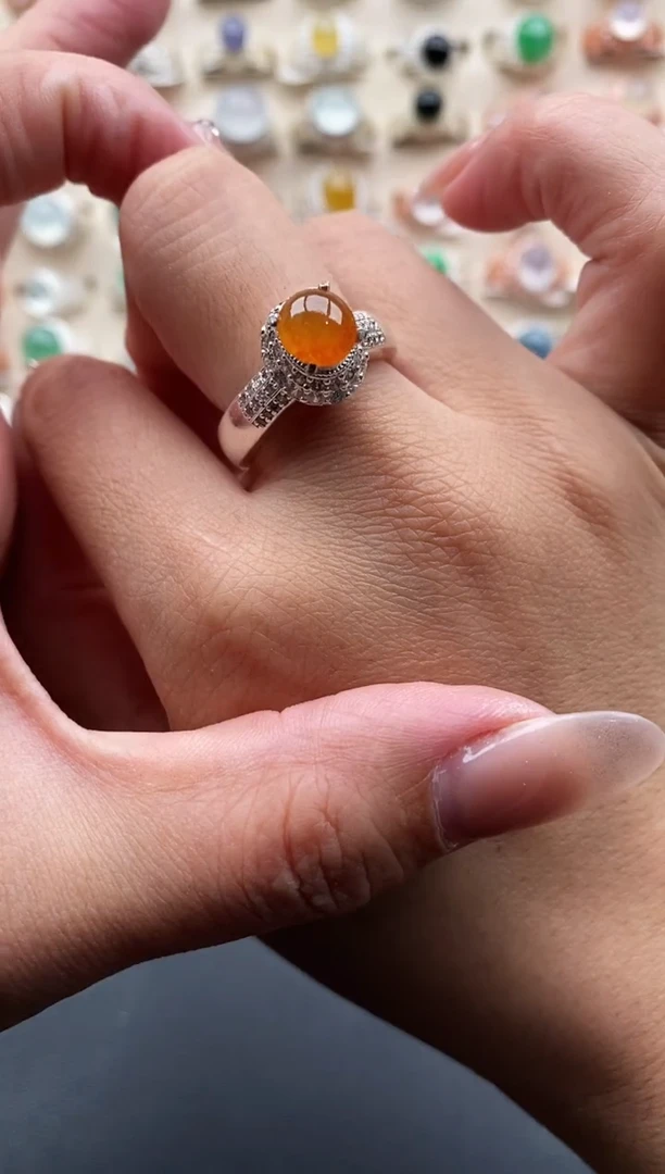 未镶嵌戒指翡翠缅甸天然A货翡翠22  1-6