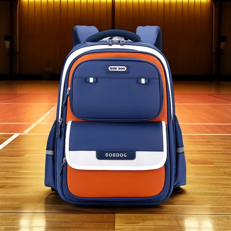 巴布豆儿童书包小学生1-4-5年级男女童2025新款卡通英伦风双肩包