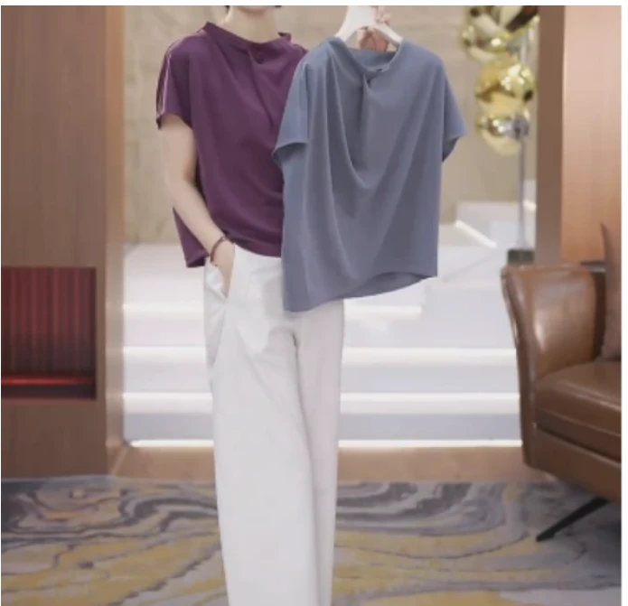 2025夏季新款同款洋气减龄韩版爆款短袖上衣裤子乖o-xos