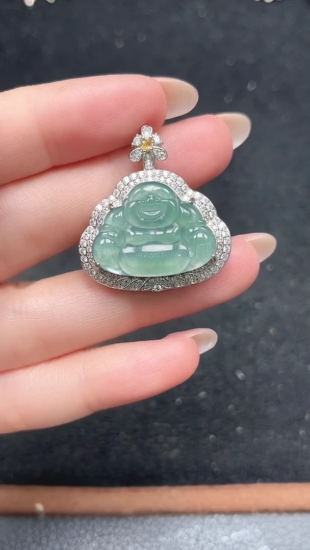 颈饰未镶嵌翡翠赠皮绳