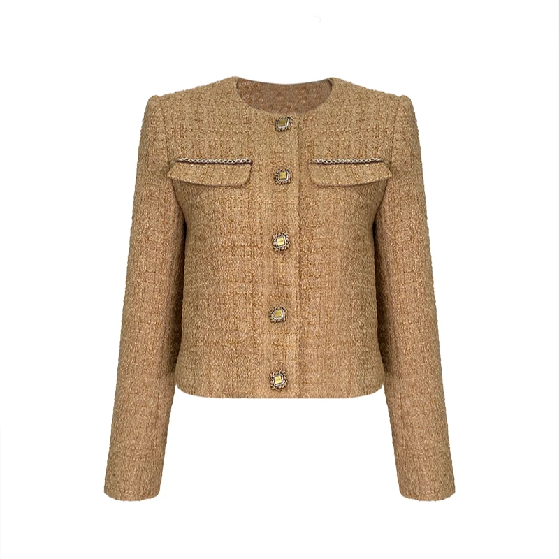 【诗语专属】可可方糖外套BR15168331