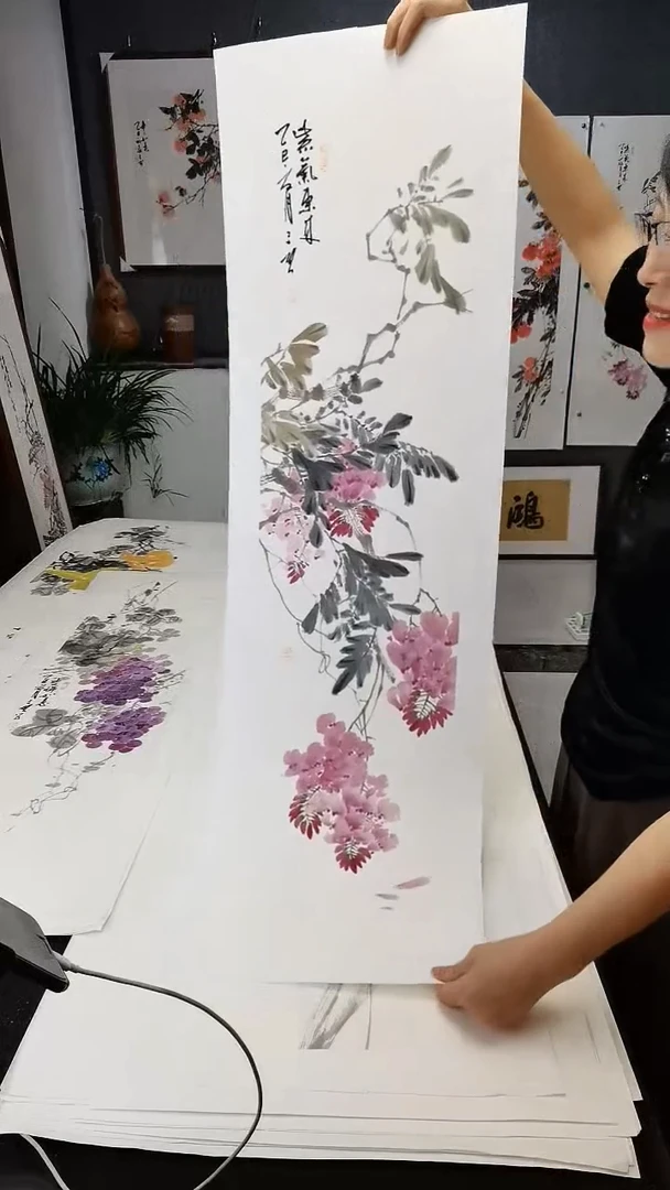 紫气东来100*25cm