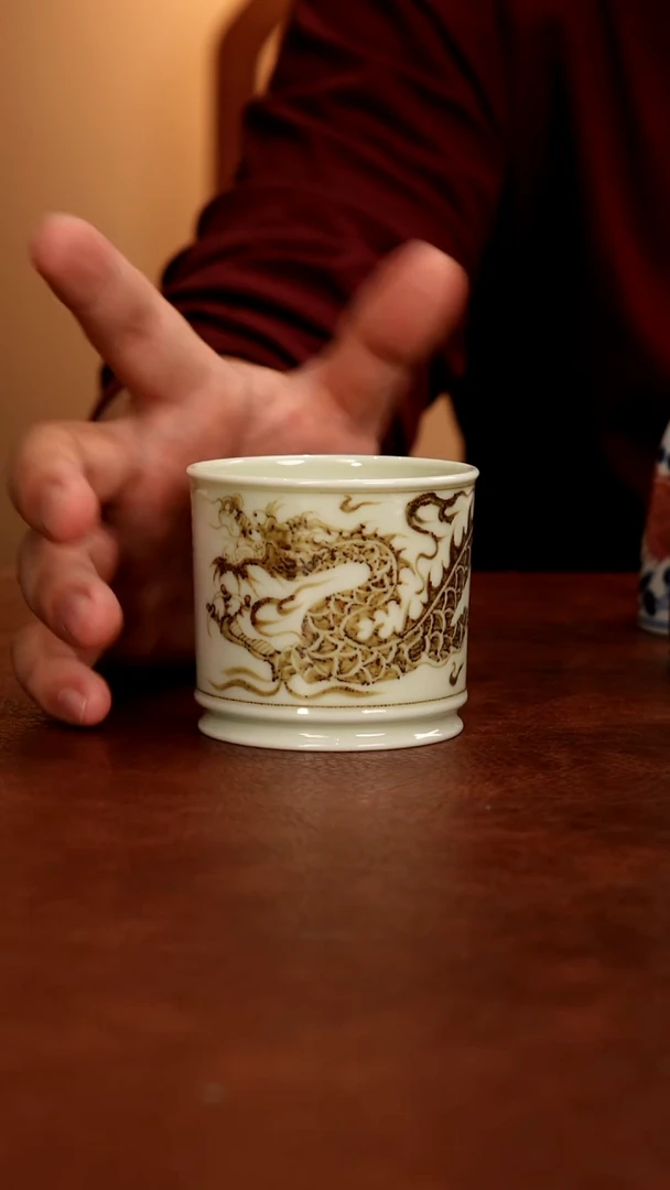 陶瓷景德镇瓷器，青花瓷手绘茶具~