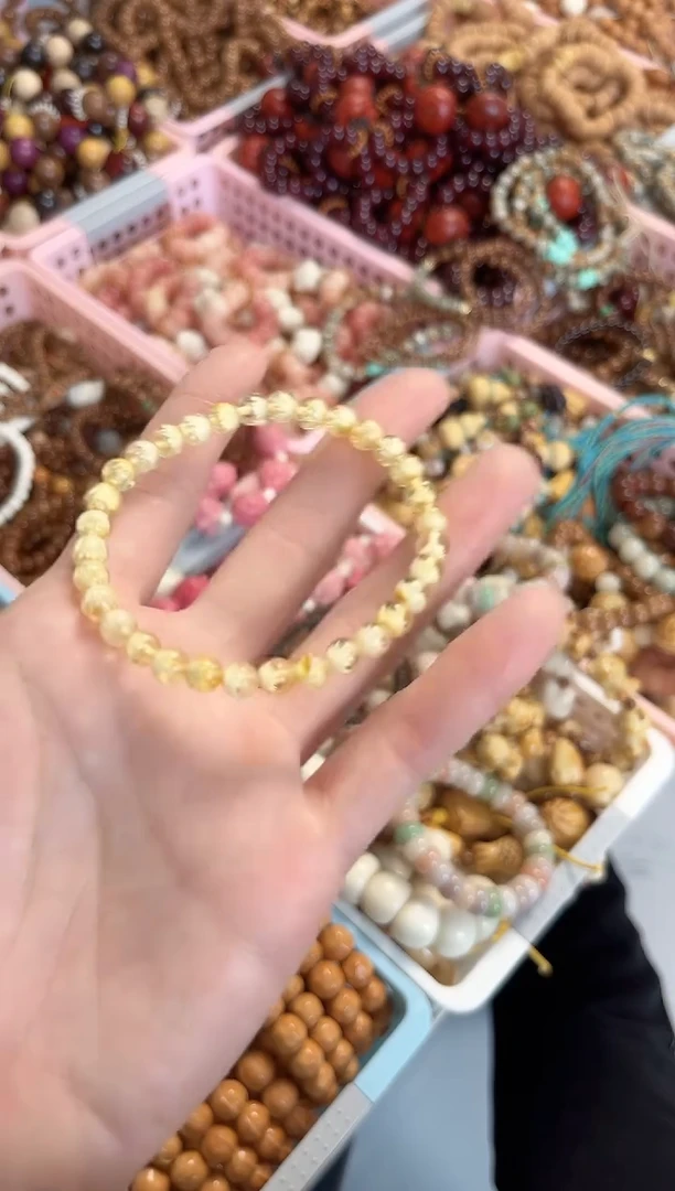 未镶嵌蜜蜡手串蜜蜡雕花手串