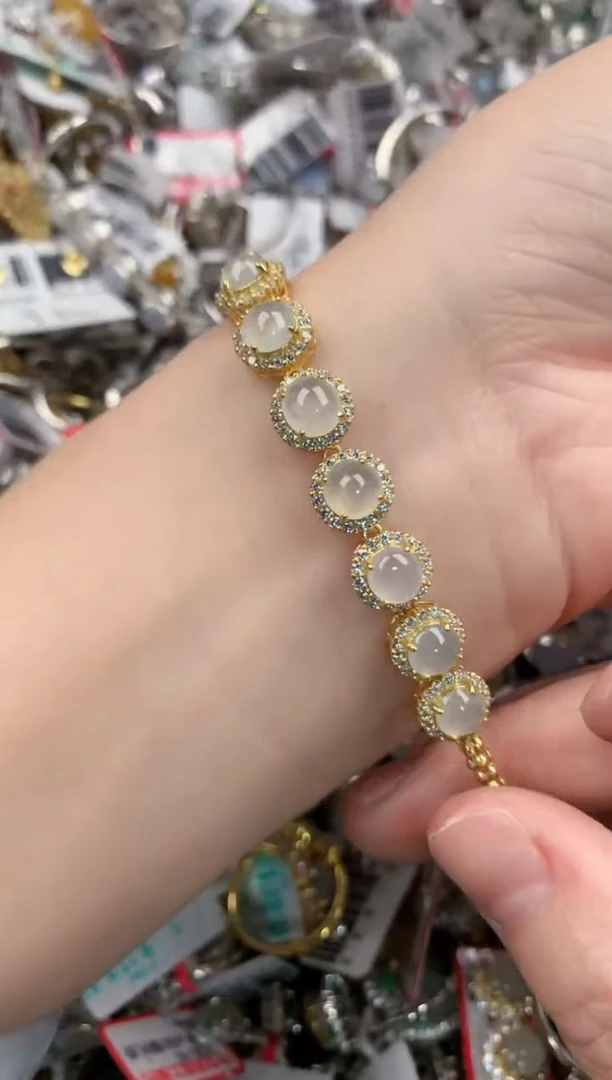 银S925镶嵌戒指翡翠555  8