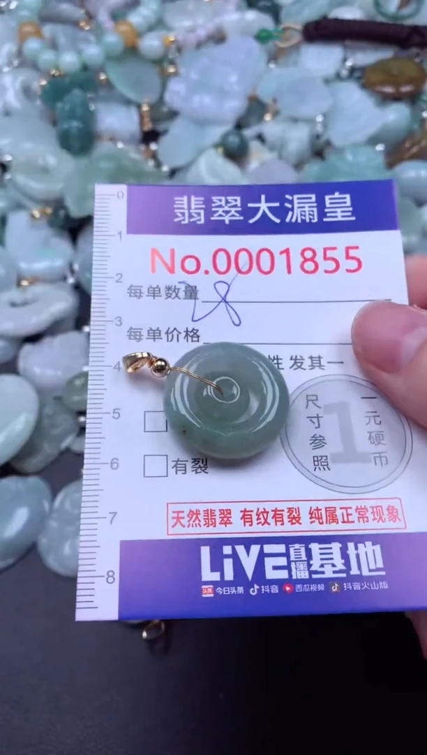 吊坠(不含链)未镶嵌翡翠1855