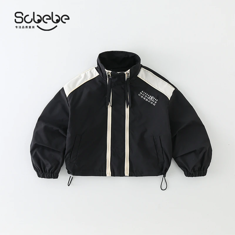 SCBEBE儿童外套冲锋衣春秋休闲宽松上衣外套AW241
