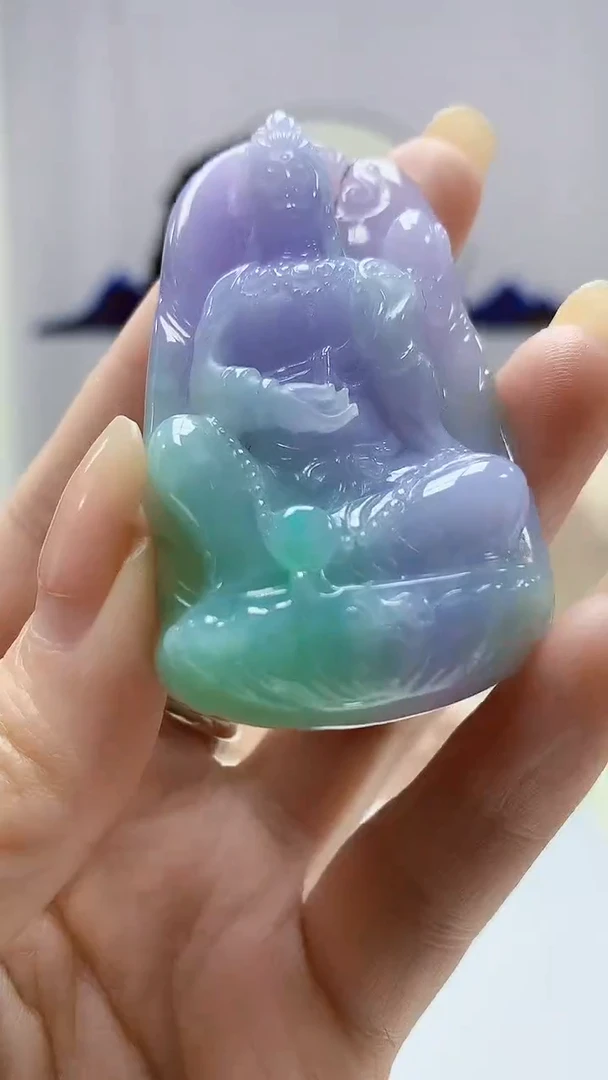 定制翡翠未镶嵌0405DD-毛货挂件130