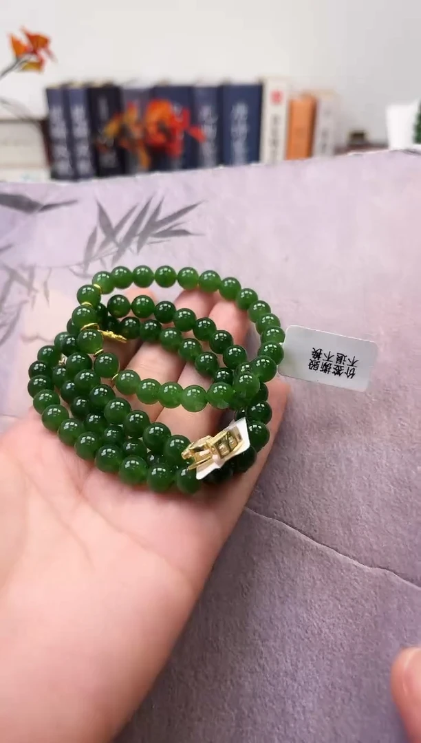 【闪购商品】和田玉（碧玉）颈饰未镶嵌碧玉套链