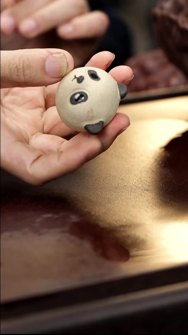 紫砂茶宠紫砂熊猫