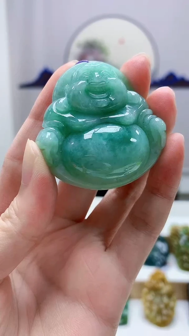 未镶嵌定制翡翠4852zm-毛货挂件34