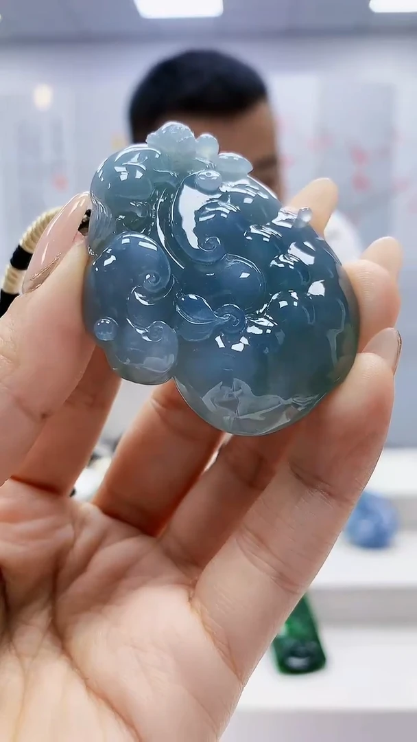 未镶嵌定制翡翠闲****江4898ty-毛货挂件