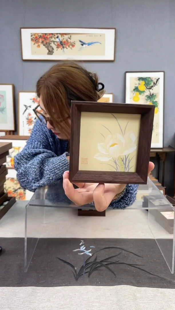 【闪购商品】国画刘凤娜-5寸-小摆台作品-荷花