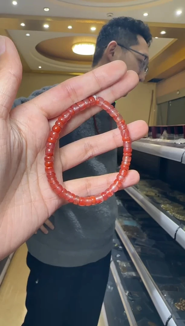 【闪购商品】南红玛瑙手串未镶嵌满色冰飘南红玛瑙高级归圆新手串