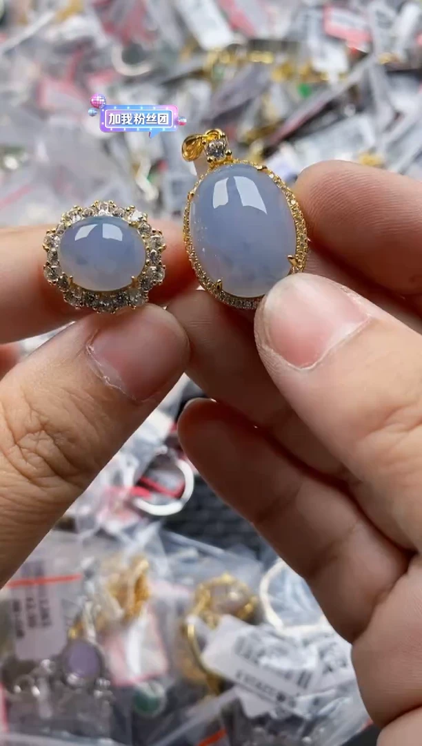 翡翠戒指银S925镶嵌7777      9