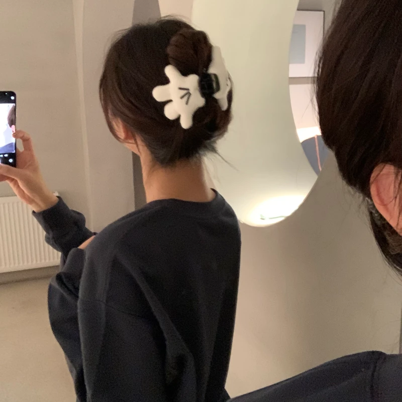 元气满满卡通米奇手掌立体ins风公仔创意发夹鲨鱼夹抓夹