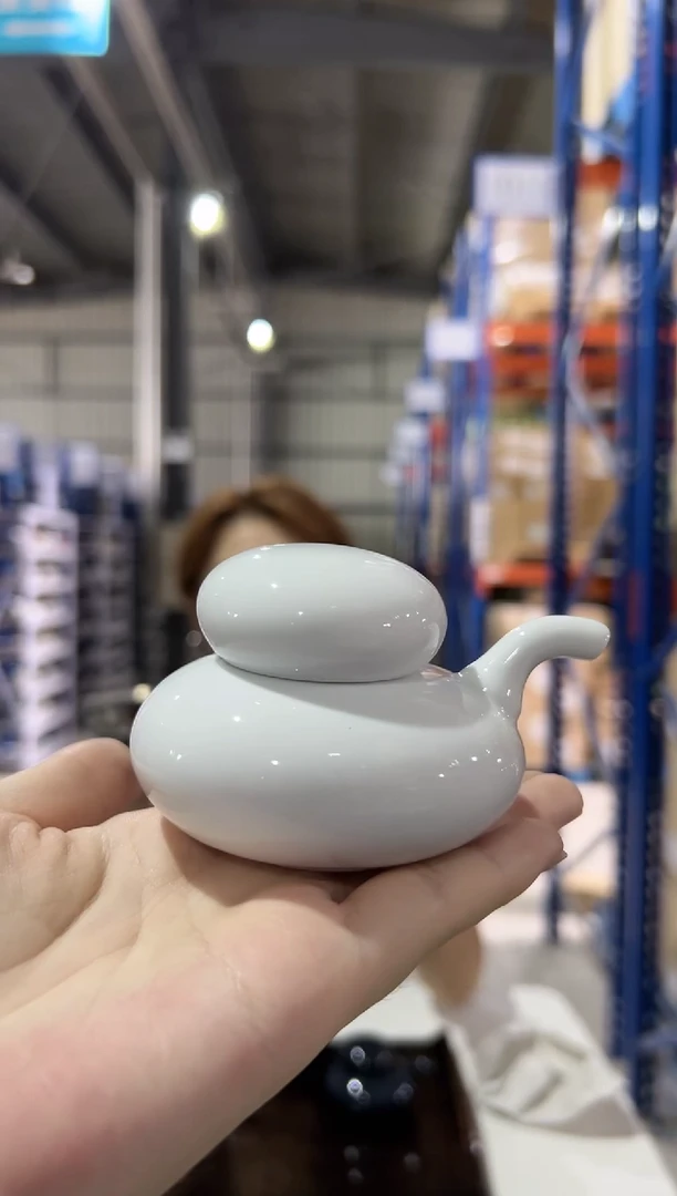 瓷片白山　いしころ　しょうゆさし　ホワ