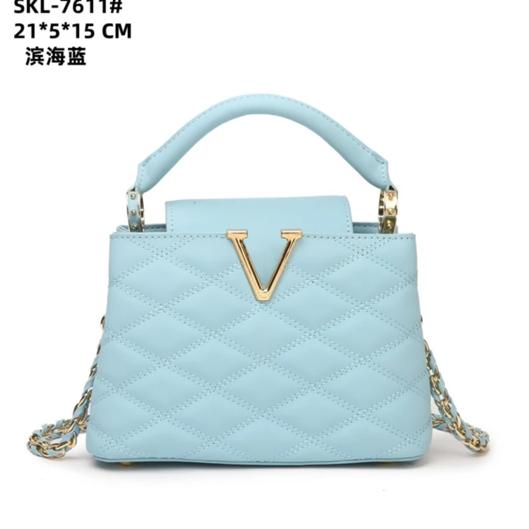 【佐伊甄选】SKL-7611-滨海蓝轻奢女士时尚潮流通勤腋下斜挎包