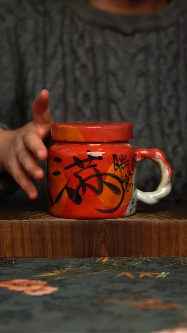 瓷片釉下彩手工手绘同款陶器