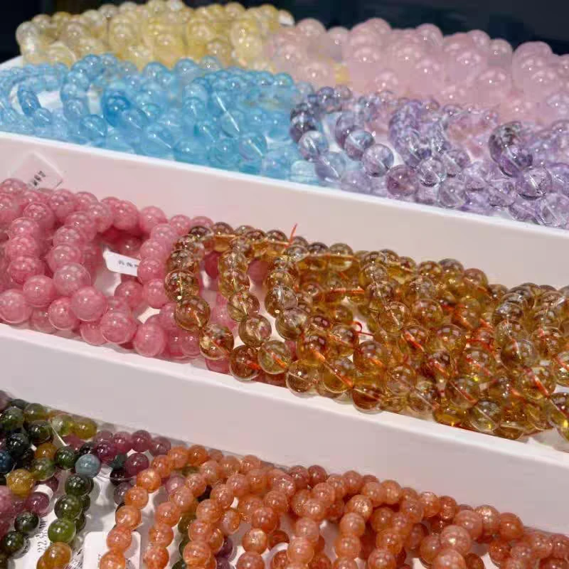 天然金太阳紫绿幽灵灰月光樱花雨黄水晶