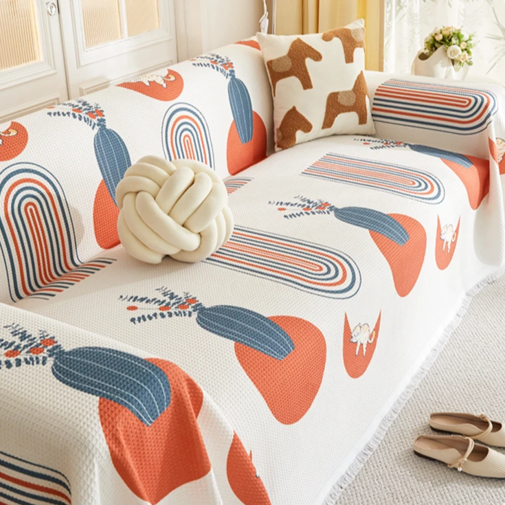 2025新款网红沙发盖布巾全盖一片式防尘简约高级通用防滑防猫套罩