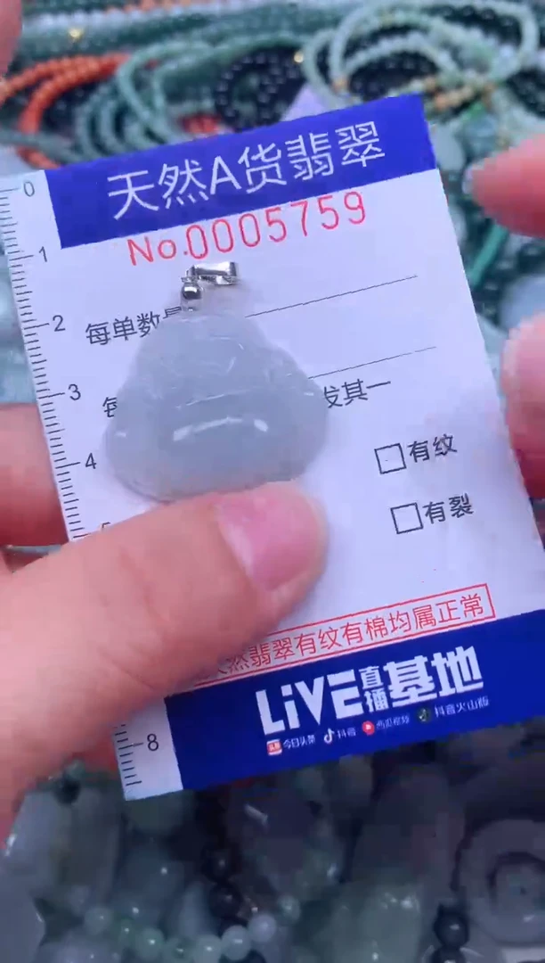 颈饰未镶嵌翡翠天然翡翠