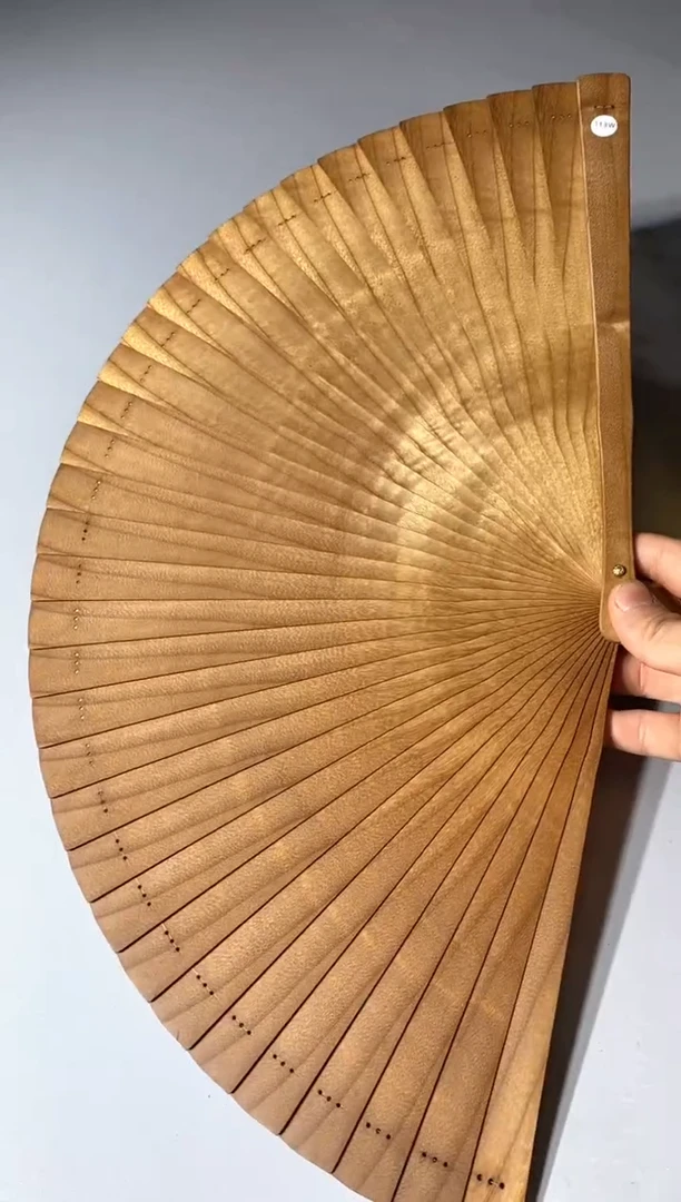 金丝楠113号26cm金丝楠木小叶桢楠扇子