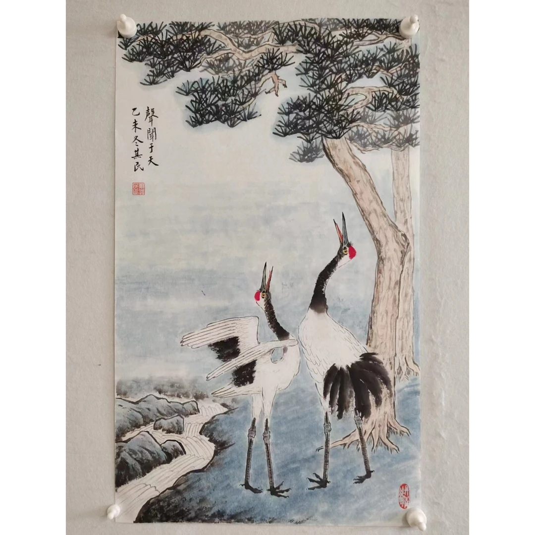 1193纯手绘老字画《声闻于天》中堂  尺寸80*48
