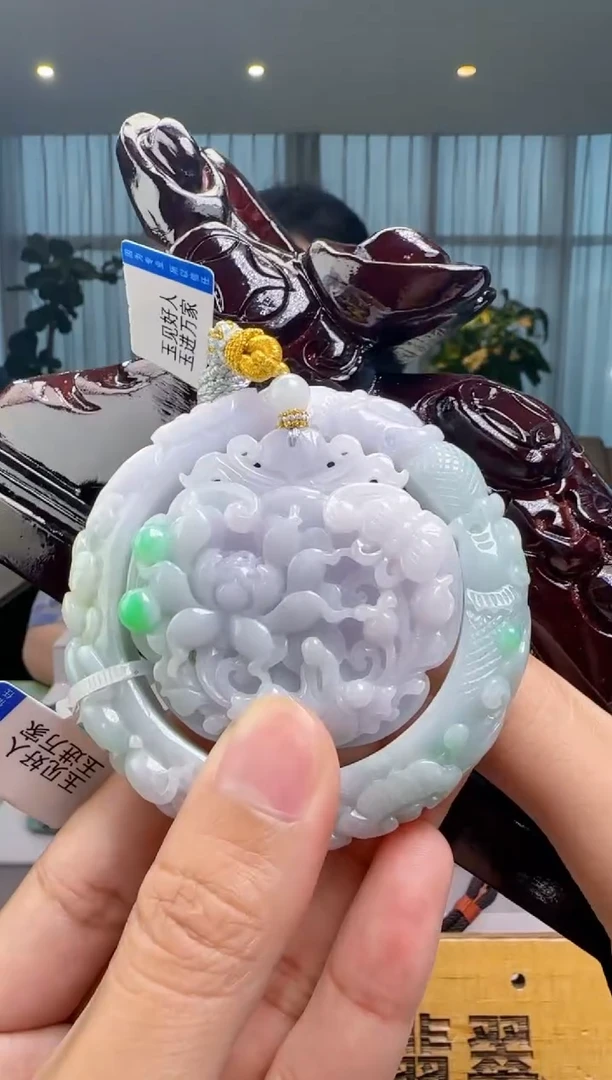 颈饰未镶嵌翡翠一套+配底座XM@@960Q7J04843