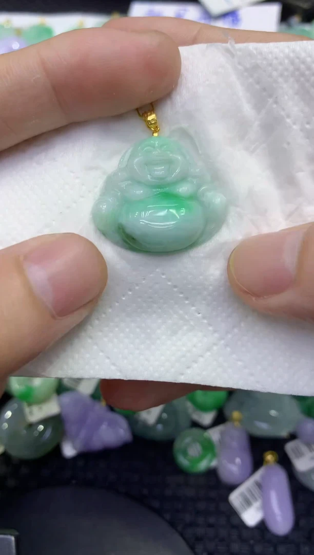 颈饰未镶嵌翡翠天然缅甸A货翡翠