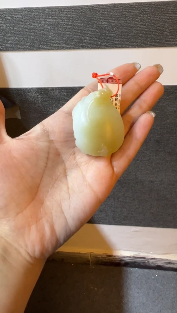 吊坠(赠链)未镶嵌和田玉金山糖白龙龟挂件（产地直发）