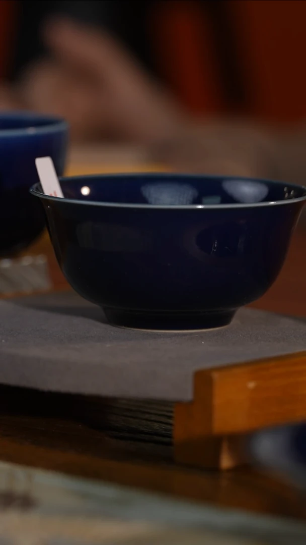 杯子宝石蓝撇口主人杯杯杯