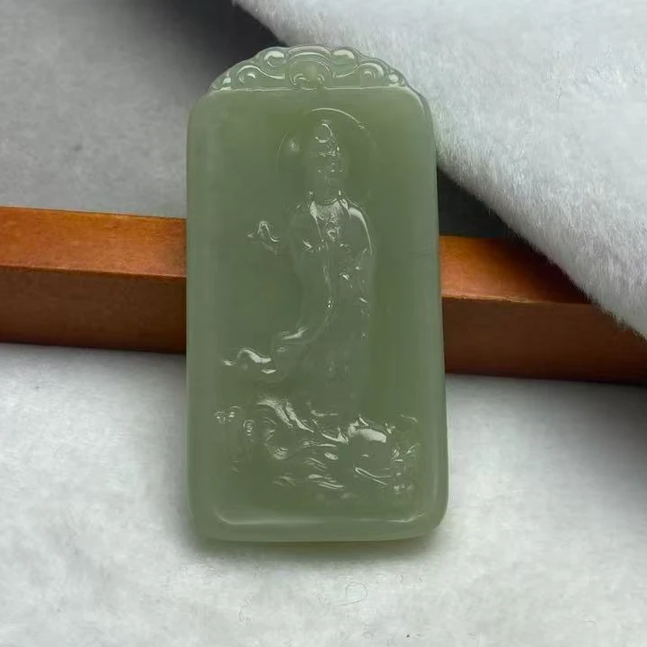 和田玉玉龙观音A003