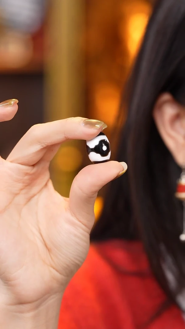 【闪购商品】玛瑙/玉髓颈饰未镶嵌Z27601坛城三眼单珠