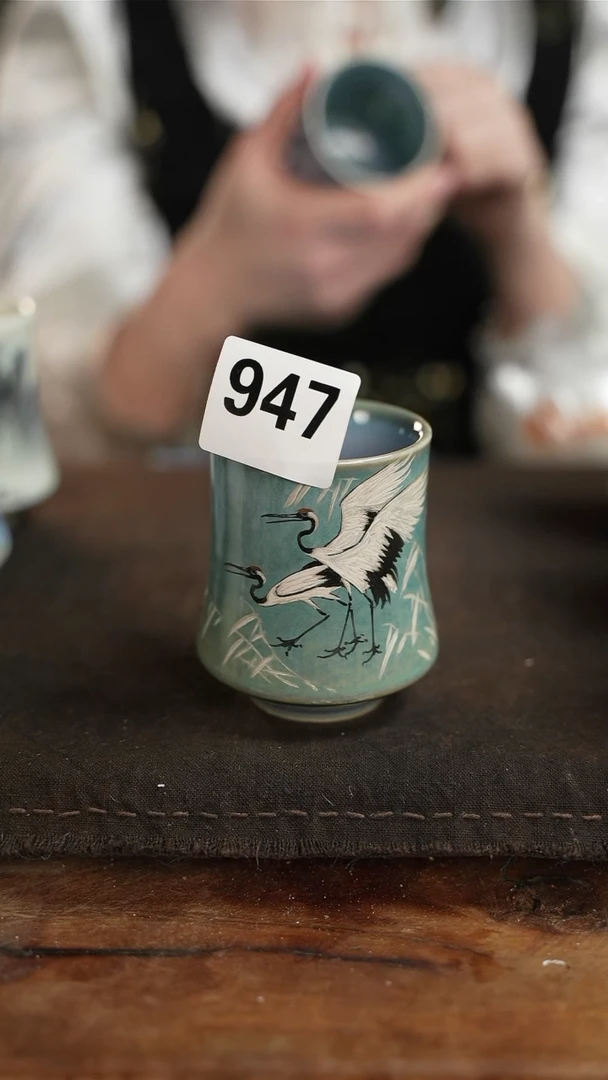 【闪购商品】杯947等烟雨手绘陶瓷主人杯