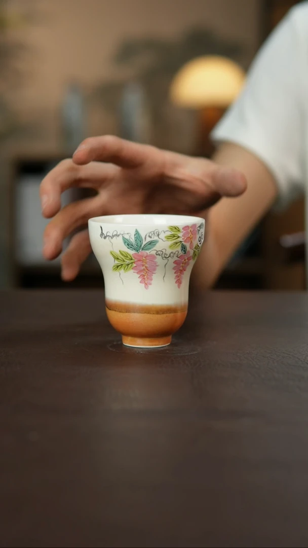 杯景德柴烧手作多人瑕疵