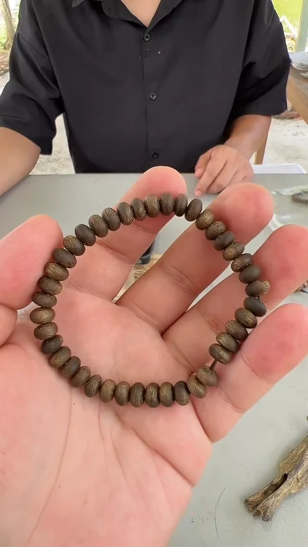 沉香手串张勺子沉水虫漏07单圈算盘子多样性发1