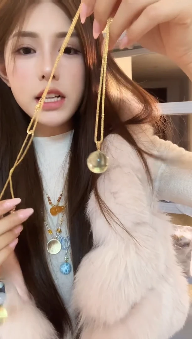 项链未镶嵌水晶李****丝黄水单株吊坠36号