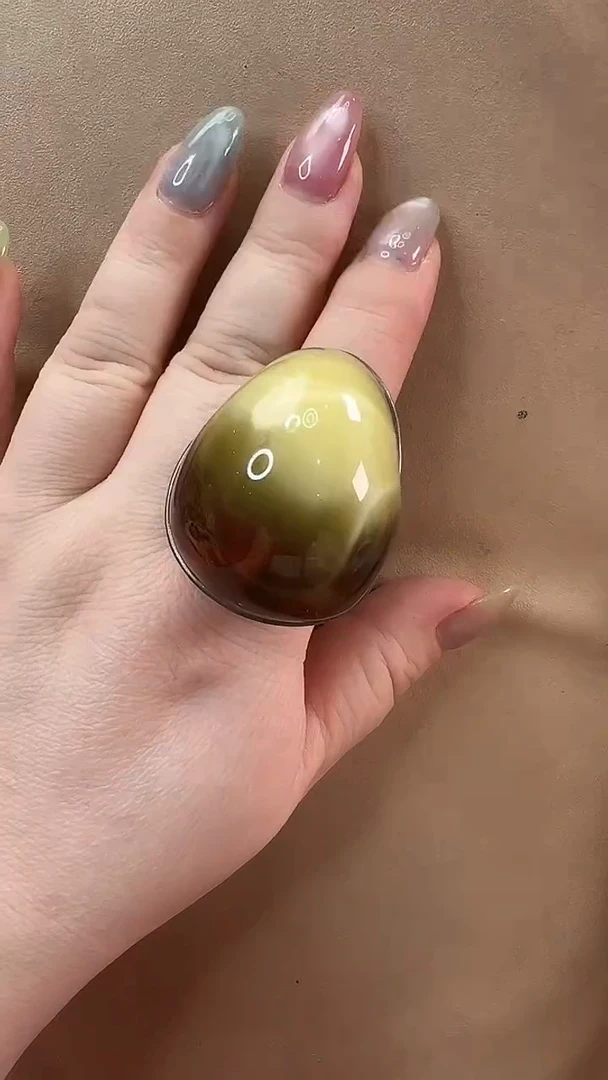 琥珀未镶嵌戒指戒指