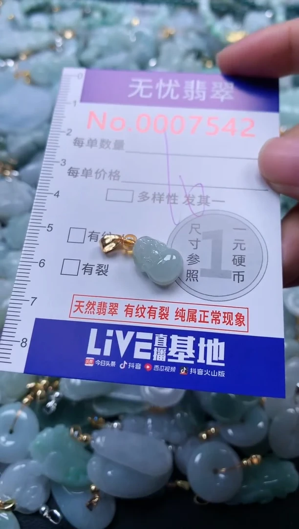 颈饰未镶嵌翡翠7542